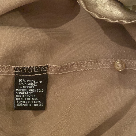 VINTAGE SATIN LIKE BLOUSE - Picture 4 of 6